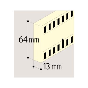 画像3: 二ツ折り標尺　64mm幅