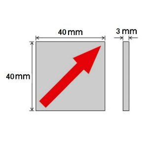 画像5: アルミプレート　貼付タイプ　40×40×3mm/10枚入