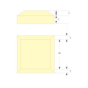 画像2: クリアーライン埋込タイプ　50×50×10/4枚入